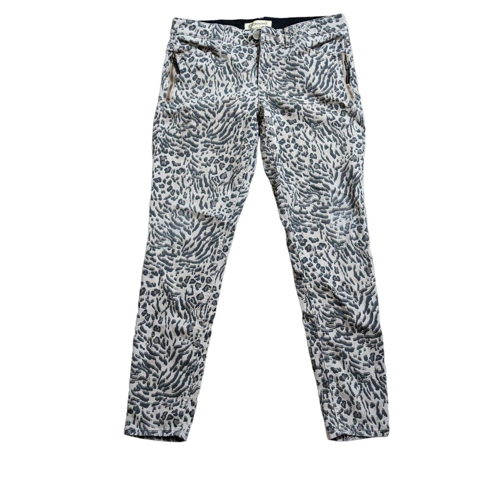 Democracy Ab Tech Size 10 Jeggings Animal Print Leopard Cheetah Skinny Jeans